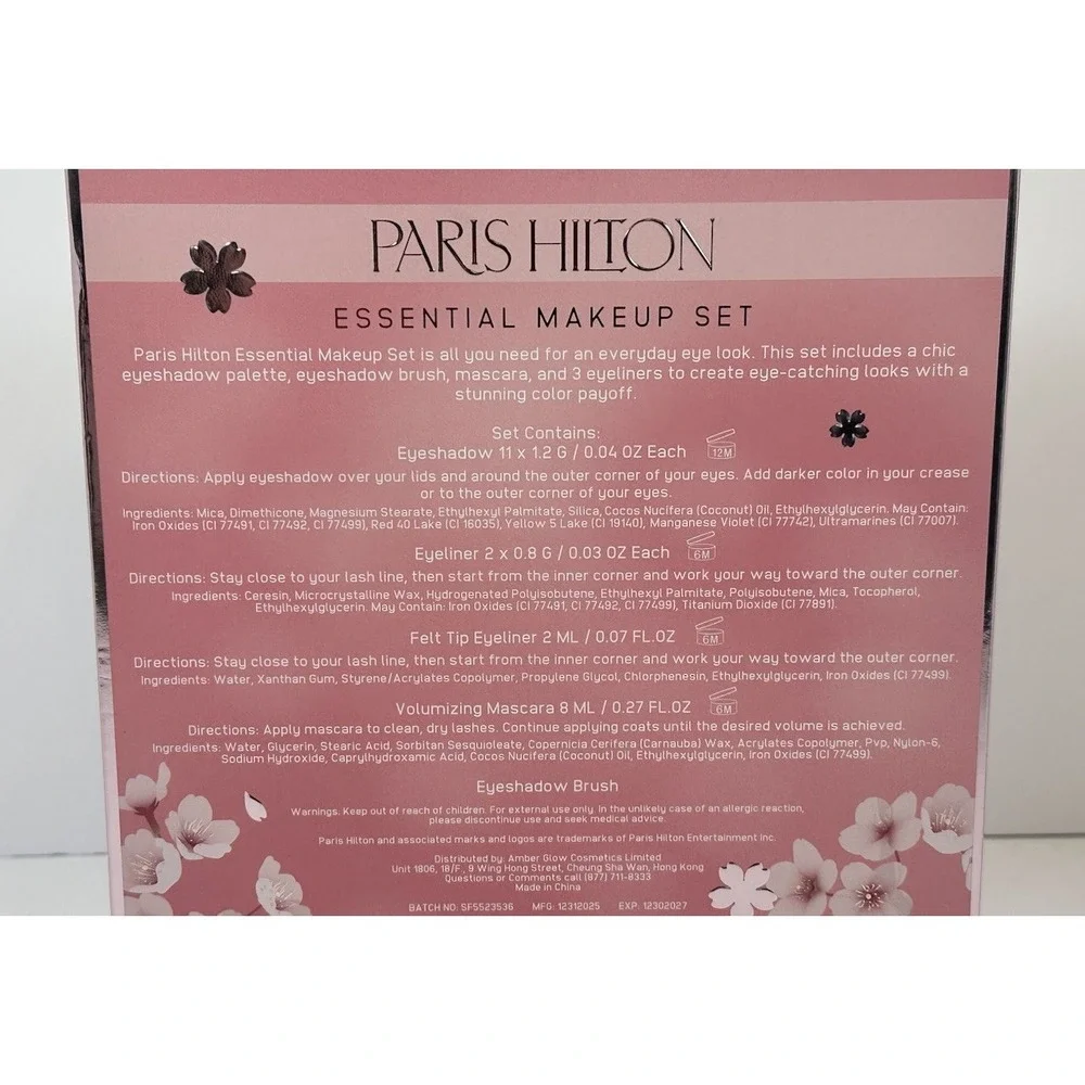 Paris Hilton Timeless Beauty Essential Makeup‎ Set Eyeshadow Palette Mascara